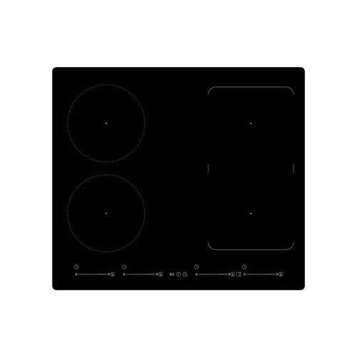 Thermex Nordic 6660 induktion 60 cm, 4 zones, red light